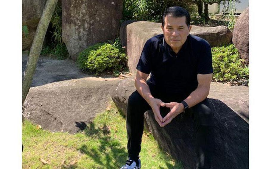 Hilary Valdez having a seat.